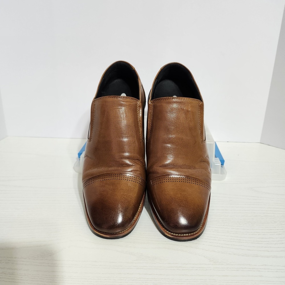 Calto Mens Invisible Height Elevator 3 inch Premium Leather Loafer Size 9